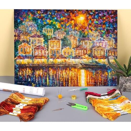 The Place For Dreams Pre-Printed 11CT Cross Stitch Complete Kit Embroidery DMC Threads Hobby Craft Needlework Sewing Floss