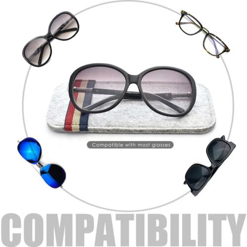 2020 New Luxury Reading Glasses Bag Eco Friendly Felt Eyeglass Pouch Travel Portable Sunglasses Soft Case