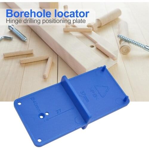 Hinge Hole Drilling Guide Locator Hole Opener Template Door Cabinets DIY Tools For Woodworking Hand Tools Set Hole locator