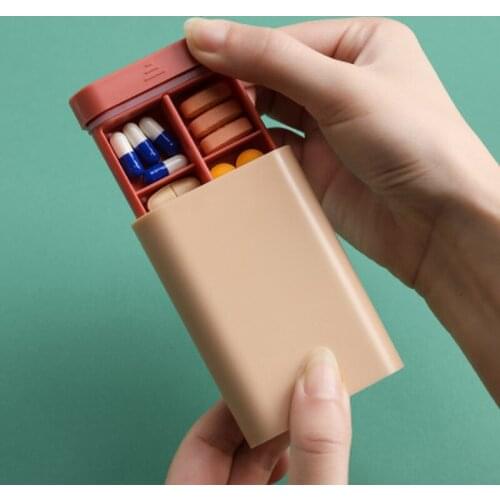 Portable Medicine Boxes Pill Box Travel Tablet Organizer Medicine Dispensing Medical Kit Hidden Compartment Organizer