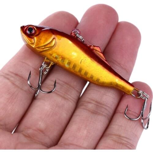 14g 8cm Fishing Lure Sinking Vibration Plastic with Metal Ball Perch Carp Casting Glow Hard Vib Fishing Bait Diving Fishing Bait