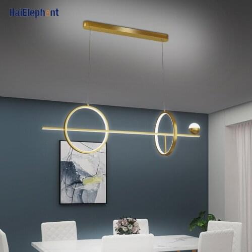 Modern LED Pendant Lights For Dining Living Room Bedroom Gold Black Hanging Lamps Luxury Deco Indoor Lighting Fixtures AC90-260V