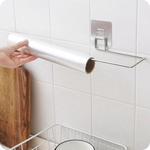 Bathroom Towel Hanger Wall Mounted Stainless Steel Toilet Kitchen Rack Rag Roll Paper Towel Bar New Arrivals