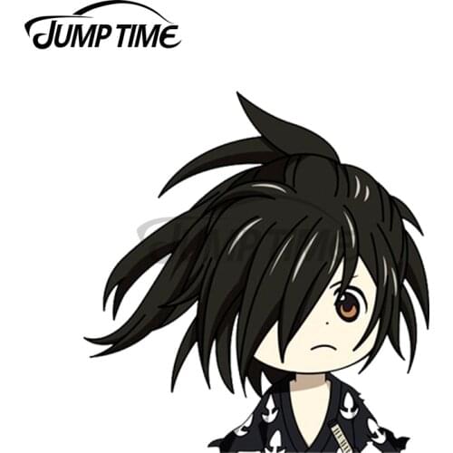 Jump Time 13 x 10.2cm For Hyakkimaru Peeker Graffiti Car Sticker Windows Decal Anime Graphics Fashion Vinyl Material Decoration