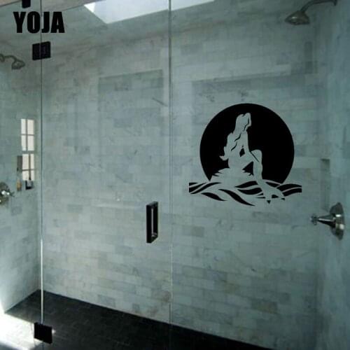 YOJA 21x24.6CM Fashion Decorative Wall Stickers Household Items Bathroom Decals G2-0032