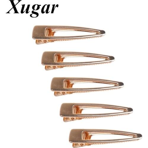 Xuagr 5Pcs/lot Hair Accessories Hair Clips for Women Gold Metal BB Hairpins Hair Barrettes Girls Fashion Hairgrips