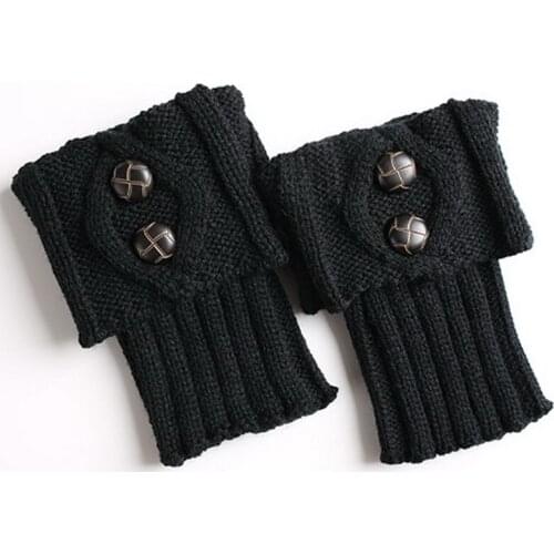 1 Pair Knitted Socks Leg Warmers Women Boot Cuffs Socks 8 Colors Elastic Legwarmers gaiters calentadores piernas mujer