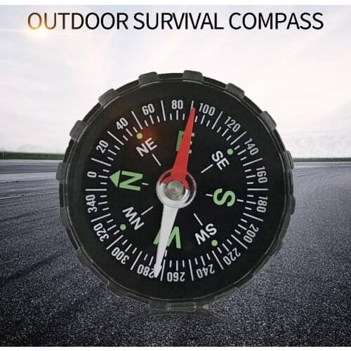 1PC Portable Mini Precise Compass Practical Guider for Camping Hiking North Navigation Survival Button Design Compass
