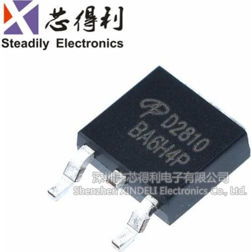 10pcs/lot New AOD2810 N-Channel Field Effect MOS Transistor 46A 80V TO252 D2810