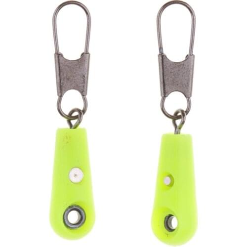 2pcs Durable Stainless Steel Fishing Space Beans Shank Clip Connectors Snap 3.1cm
