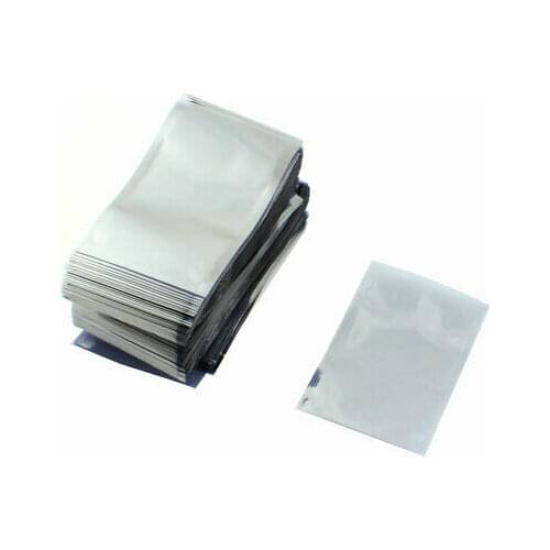 500 x Clear Gray Open Top Anti-static Shielding Bags 8cmx12cm for PCB Board
