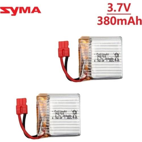 Upgrade battery for Syma X21 / X21w x26 drone battery spare parts RC quadcopter accessories 3.7 V 380mAh with charger 2PCS