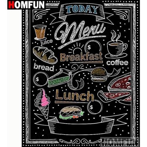 HOMFUN Full Square/Round Drill 5D DIY Diamond Painting "Letter pattern" Embroidery Cross Stitch 5D Home Decor A15783