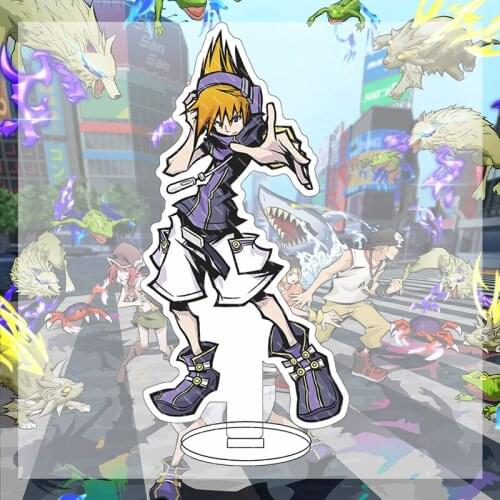 Anime The World Ends with You Sakuraba Neku Misaki Shiki Acrylic Figure Stand Model Plate Desktop Decor Student Toy Cosplay