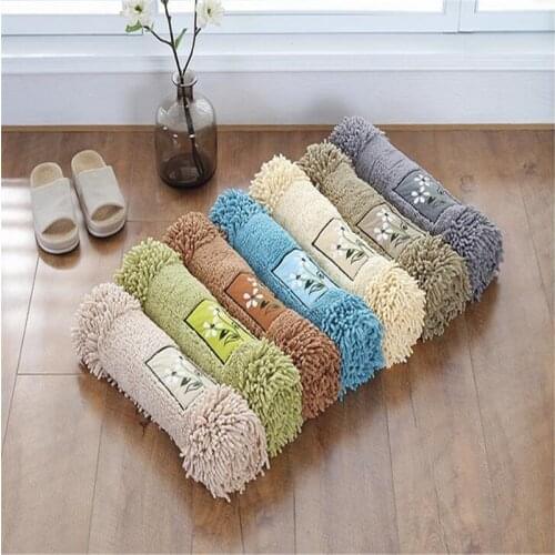 Free Shipping Elipse Chenille New Thick Carpet Soft Rugs Bathmat Bedroom Pad Living Kitchen Anti Slip Water Absorption Mat Oval