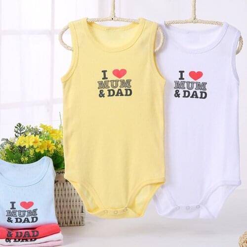 Baby bodysuit 100% cotton baby jumpsuit sleeveless pyjamas kids clothes baby boy & girl clothes