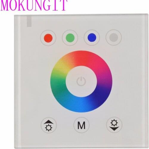 Fast shipping 5pcs DIY home lighting RGB LED Touch Panel Controller led dimmer for DC12V 5050 3528 LED strip Light