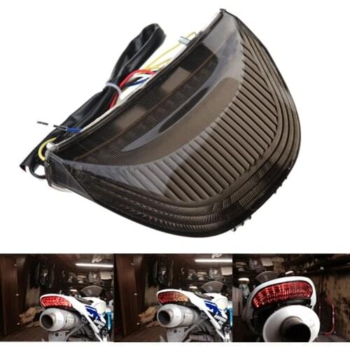 For Honda CBR600RR 03 04 05 06 CBR1000RR 2004 2005 2006 2007 Smoke Rear Tail Light Brake Turn Signal Integrated LED Light Lamp