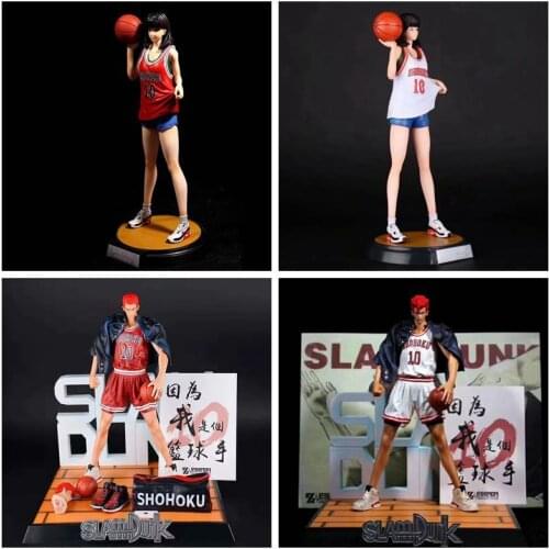 25cm Anime Slam Dunk Haruko Akagi Sakuragi Hanamichi Action Figure Shohoku High School PVC Collection Model Dolls Toys for Gifts