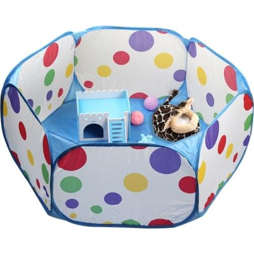 Pet Playpen Portable Collapsible Dog House Cage Hamster Guinea Pig Puppy Kennel Small Animal Cage Portable Pet Hedgehog Fence