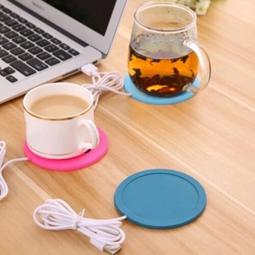 Cartoon Tea Coffee Cup Mug Mat Pads Warmer USB Power Supply Heating Cup Mat Pad Coaster for Beverage Drink
