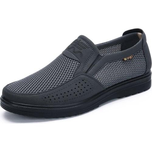 Comfortable Men Casual Shoes Breathable Mesh Summer Men Shoes 2021 New Non-slip Lightweight Shoes for Men Big Size 48