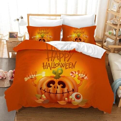 Halloween Gift Bedding Set The Nightmare Before Christmas Terror Series Duvet Cover Microfiber Home Bed Comforter Bedding Sets