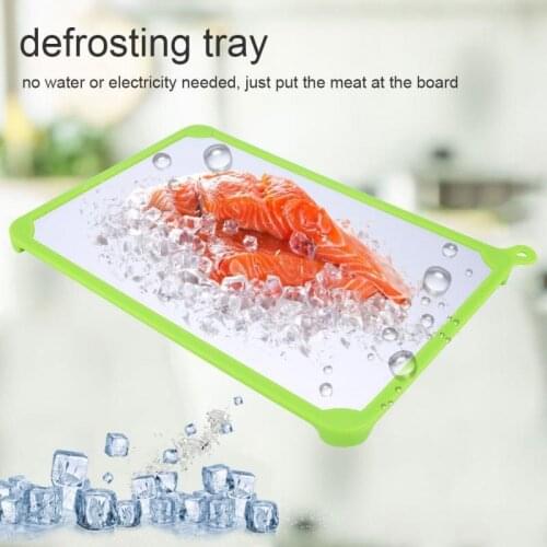 Fast Defrosting Trays Frozen Beef Meat Food Aluminum Magic Thawing Plate Boards Multi-function Defrost Tools Kitchen Accessories