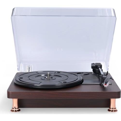 Retro Vinyl Record Player Record Player with Dustproof Cover Classic Nostalgic Style Record Player