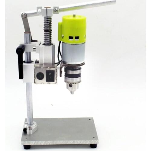 DIY type 7-speed motor chuck high-precision mini bench drill and milling machine household multi-power drilling machine