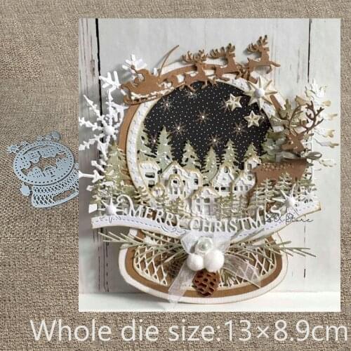 New Design Craft Metal Cutting Die die cuts Crystal snowglobe decoration scrapbook Album Paper Card Craft Embossing die cuts