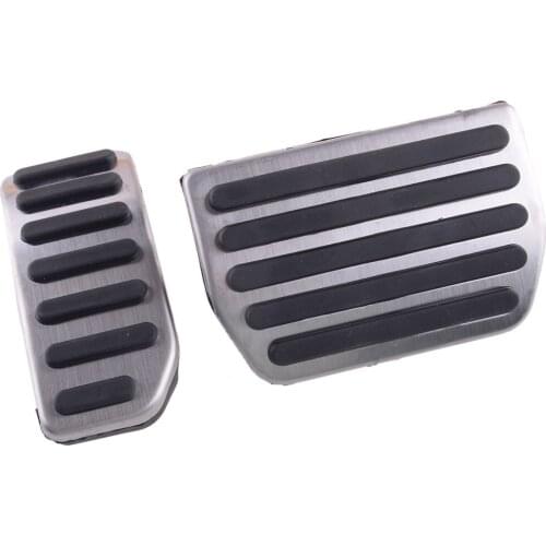 Front Automatic NO DRILL Steel Gas Brake Pedal Cover Car Fit for Volvo S60 V60 XC60 S80 2012 2013 2014 2015 2016 2017