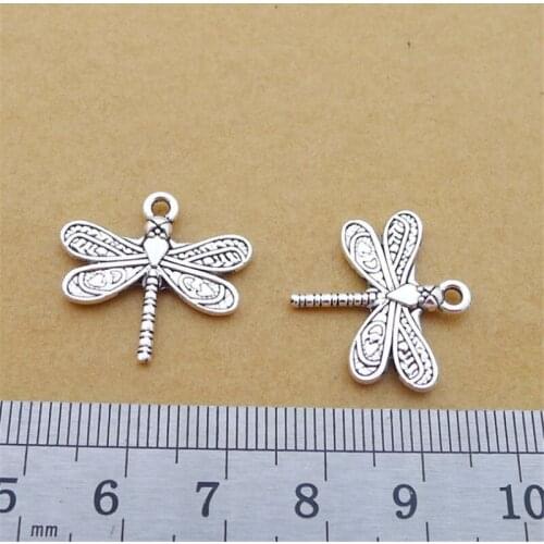 Dragonfly Animal Charm Pendants Jewelry Making Finding DIY Bracelet Necklace Earring Accessories Handmade Tools 5pcs