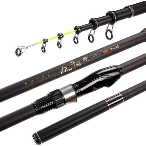 3# Rock Fishing Rod Short Section Telescopic Fishing Pole Super Hard Ultralight Distance Throwing Fishing Pole 2.7m 4.5m