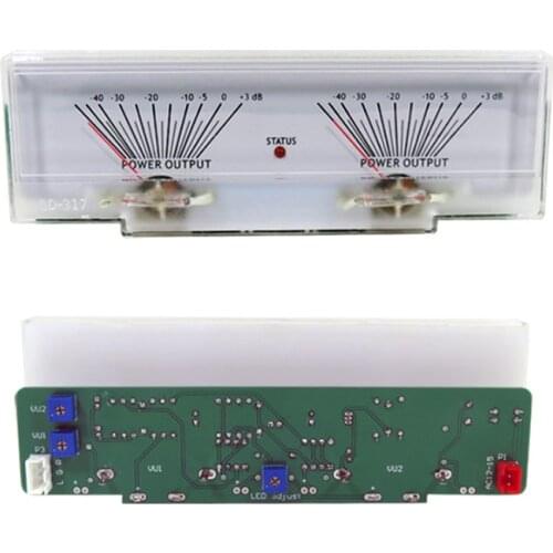 V-014 Power Amplifier Meter Level Indicator Level Meter Double Header Car Audio Meter