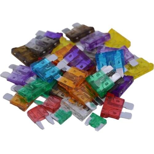 10Pcs Car fuse fuse, motorcycle fuse, car mini small medium 1A 2A 3A 5A 7.5A 10A 15A 20A 25A 30A 40A