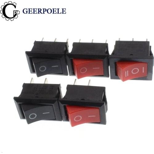 10 pcs/lot KCD1 21*15 Snap Rocker Switch On Off Interruptor Reed Interupteur Schakelaar 2 Pin 3 Pin 250V 3A