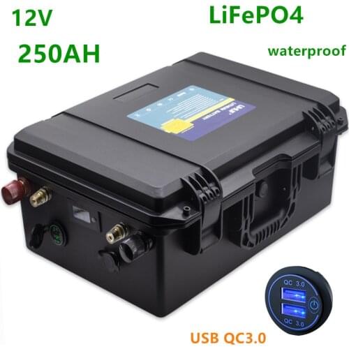 12V Lifepo4 250ah battery pack lifepo4 12V 250AH lithium battery pack 12v batteries for inverter,RV,boat,solar system