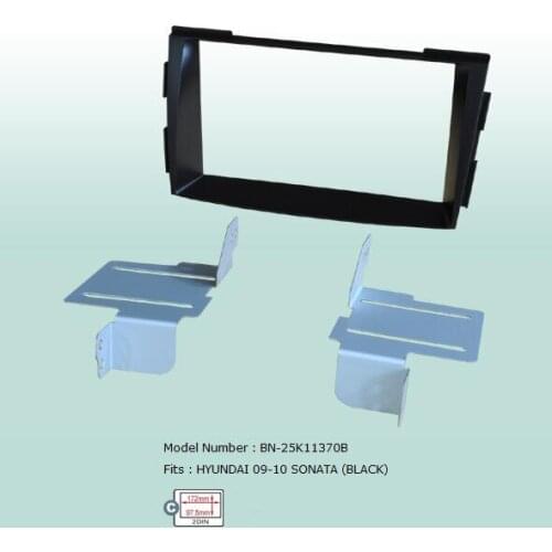 Car Fascias Double Din Audio Panel Frame Dash Kit For Hyundai Sonata 2009 2010