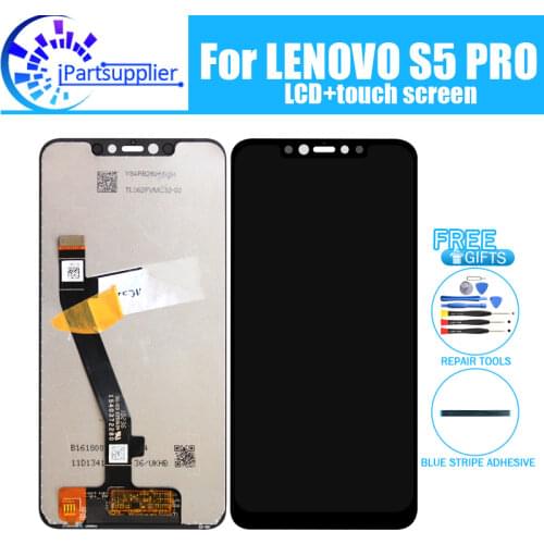 For LENOVO S5 PRO S5 PRO GT L58019 S5 PRO L58041 LCD Display+Touch Screen 100% Original LCD Digitizer Glass Panel Replacement