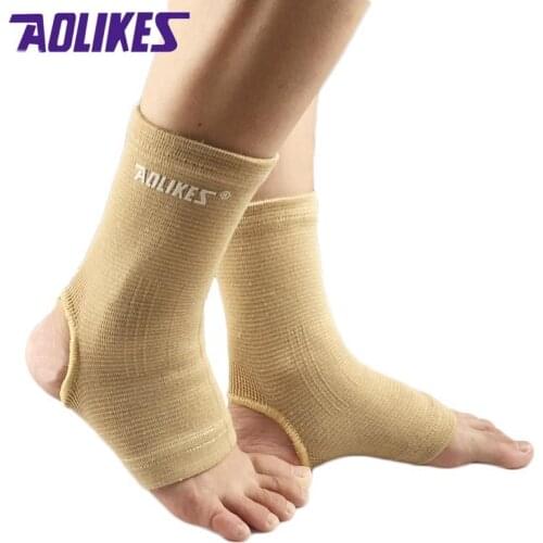 AOLIKES 1 Pair Elastic Fitness Ankle Support Brace Wrap Sport Safety Gym Football Foot Ankle Joint Sprain Protector tobillera