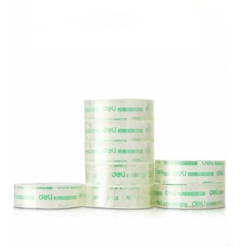 Deli stationery handmade tools deli 30061 transparent tape mrtomated small tape 1.8cm univolume easy to tear tape