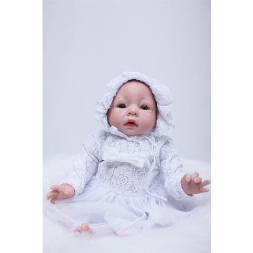 20" Reborn Babies Doll Silicone Baby Dolls Kids cloth body menina girl vivid collectible Kids Birthday Gifts Reborn Babies Toys