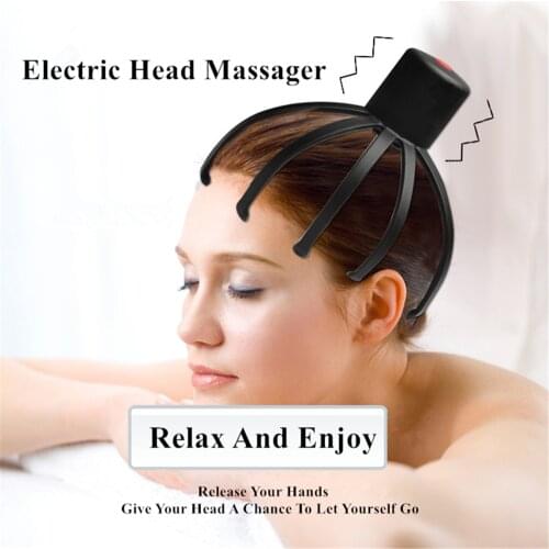 Electric Scalp Acupoint Meridian Therapy Apparatus Relieves Fatigue And Vibration Octopus Head Eight-claw Massage Apparatus