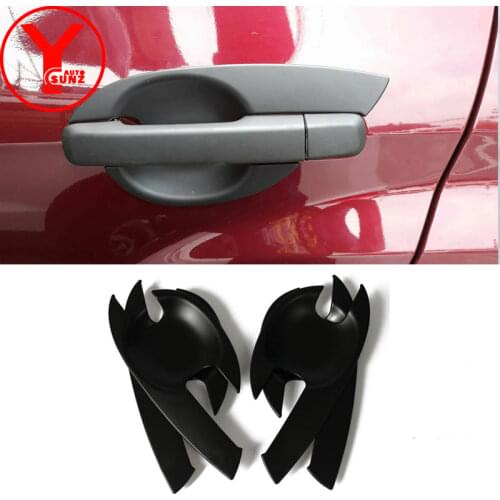 Matte black door handle bowl cover For ISUZU MUX 2013-2019 2014 2015 2016 2017 ABS parts For isuzu mux 2018 accessories YCSUNZ