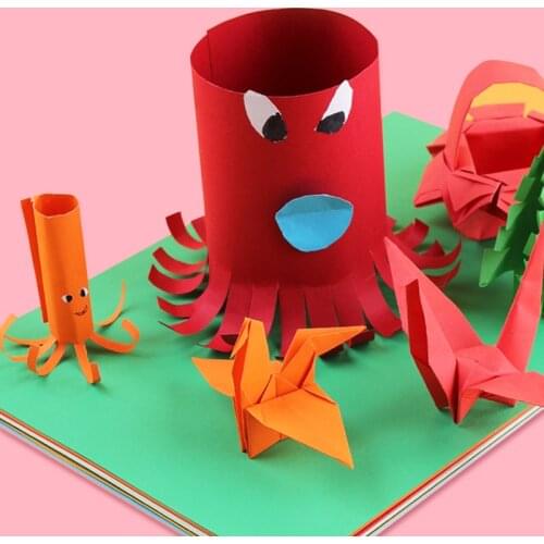 Multicolor Square Origami Paper Folding Paper 70/180/200g/m² Double Sides Scrapbooking Craft Decor Card Paper Handmade DIY Paper