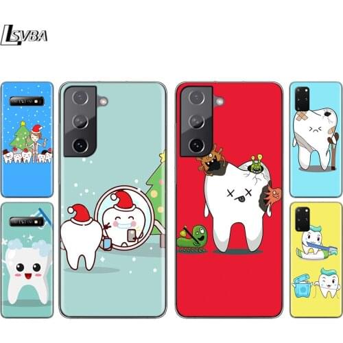 Cartoon Dentist Dental Silicone Cover For Samsung Galaxy S21 S20 FE Ultra S10 S10E Lite S9 S8 S7 Plus Phone Case