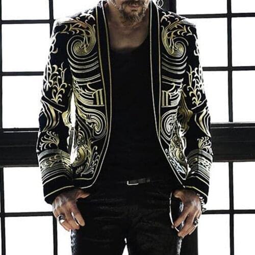 2021 European and American mens wear hot autumn new fashion printed mens jacket winter jacket men mens jacket clothes