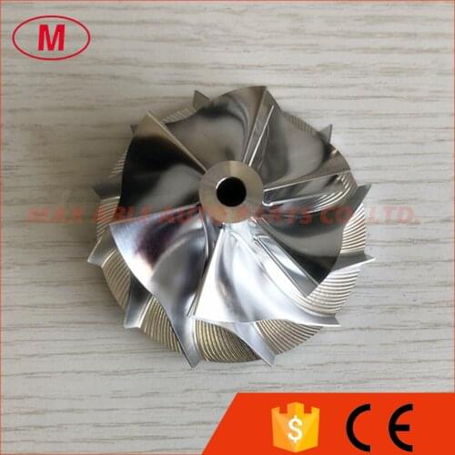 RHF55 20G upgrade 52.56/68.01mm 6+6 blades high peroformance turbo aluminum 2618/Billet/milling compressor wheel