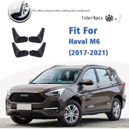 Mudguard For Great Wall Haval Hover M6 2017-2021 Front Rear 4pcs Mudflaps Mudguards Car Accessories Auto Styline Splash Guard